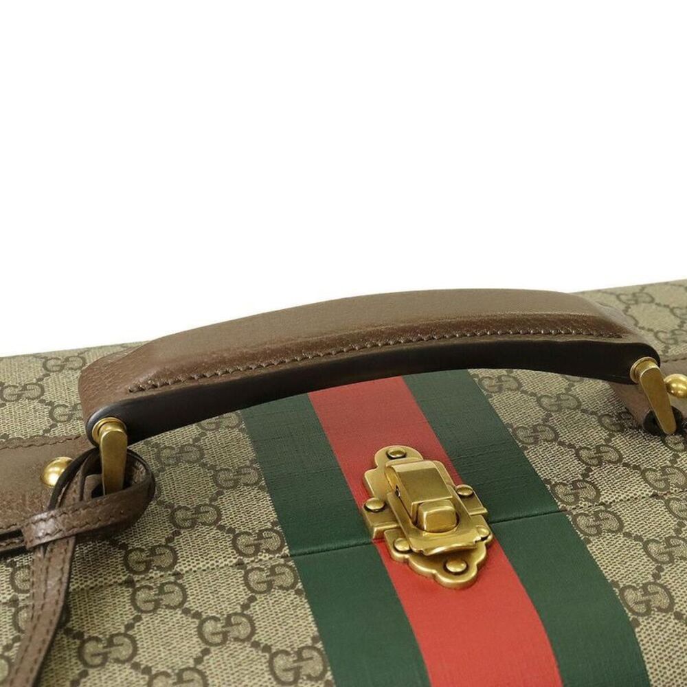 Pre Loved gucci Monogram Suitcase Women brown | brown Luggage - Picture 4 of 8